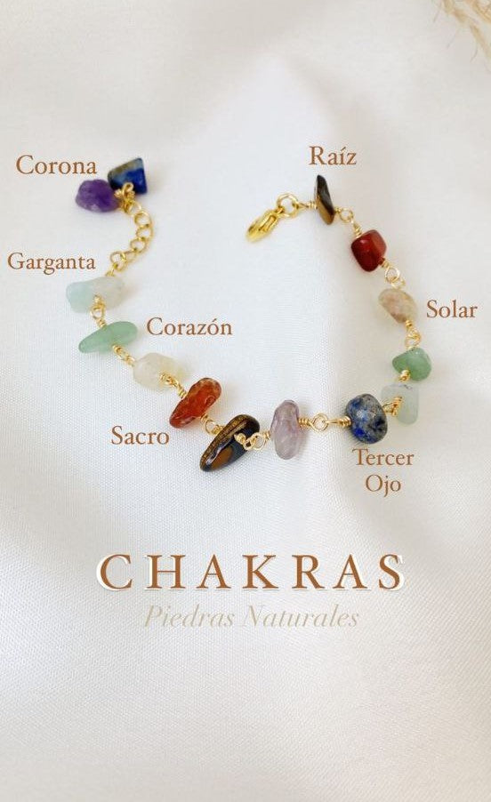 PULSERA CHAKRA NATURALES – ALMA LUNA